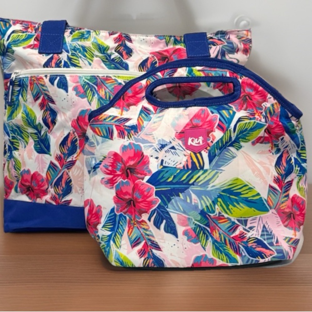 Tropical Floral Design Set Bags